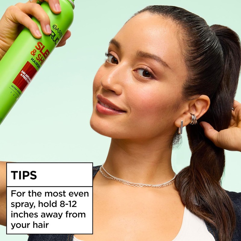 Garnier Fructis Style Sleek & Shine Hairspray, All Hair Types,