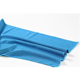 BRIGHTBOX 2 Pack Cooling Towel, Microfiber, Soft Breathable, 80cm x 30cm, Light Blue, Ideal for Yoga, Sport, Gym, Workout, Camping, Fitness, Running