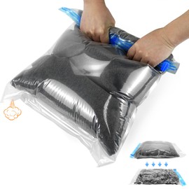 Oaixuilhy Compression Bags Space Saver Bags Vacuum Storage Bags for Travel Accessorie Roll-Up Compression No Need For Vacuum Machine (10pcs 2 sizes)