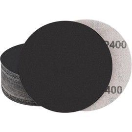 STEBRUAM 30pcs 6 Inch Sanding Discs 150mm No Hole Dry Wet Sandpaper Grit 400 for or Random Orbital Sander