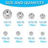 154PCS Locknuts Assortment Kit,6#32 8#32 10#24 10#32 1/4-20 5/16-18 3/8-16