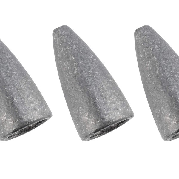 Dr.Fish 50 Pack Fishing Worm Weights Flipping Sinkers Lead Sinker for Bass Fishing Walleye Pike Muskie 1/8oz