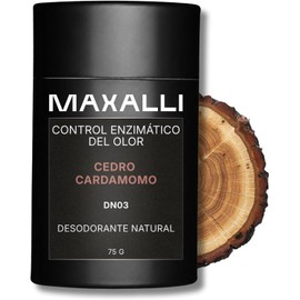 Desodorante Natural Cedro y Cardamomo en Barra Para Axilas y Cuerpo Sin Aluminio, Sin Bicarbonato Vegano, Zero Waste, Unisex 75 g No Mancha La Ropa Control Enzimático del Olor