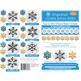 "More Snowflakes!" 8 Disk Set for Cookie Presses