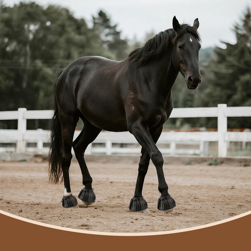 MANOPAWS 1 Pair Horse Bell Boots Protect Against Hoof Impact