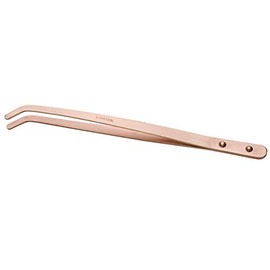 Copper Tongs, Curved, 8-1/2 Inches