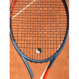 TT Sports Tennis Mute Set of 2 in Various Designs (Yin Yang, Wine, Cocktail, Tennis Ball, Hearts) Tennis Dampener in Various Designs Vibration Damper (Yin Yang)