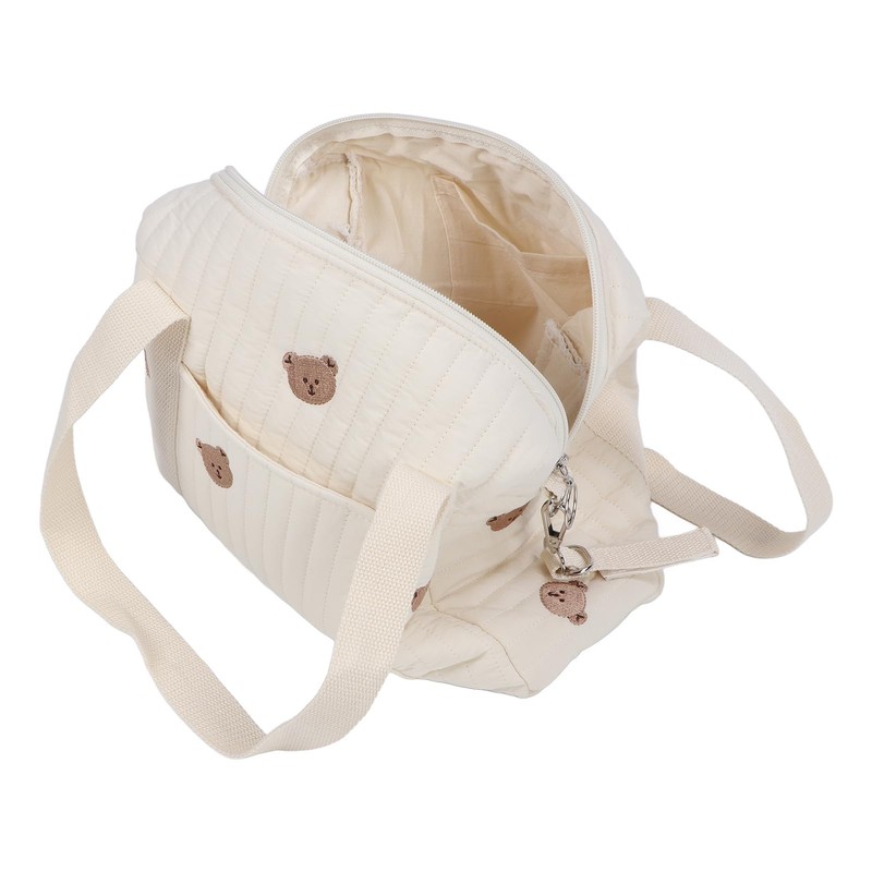 Pram Organiser Bag, Cotton Cloth Bag Baby Stroller Bag Reusable