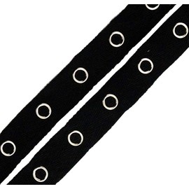 Beyond Trim Snap Button Tape - 1 Inch Twill Sewing Fastener Metal Press Stud Ribbon Replacement Crafting Crafts DIY Black 10 Yards