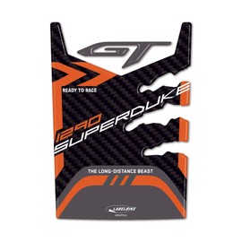 labelbike - 3D Sticker Motorcycle Tank Pad Protection and Decoration Made of Resin Compatible with KTM 1290 Super Duke GT 2022-2024
