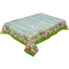 Waterproof Tablecloths Rectangle Dining Table Cloth Spring Easter Washable Polyester