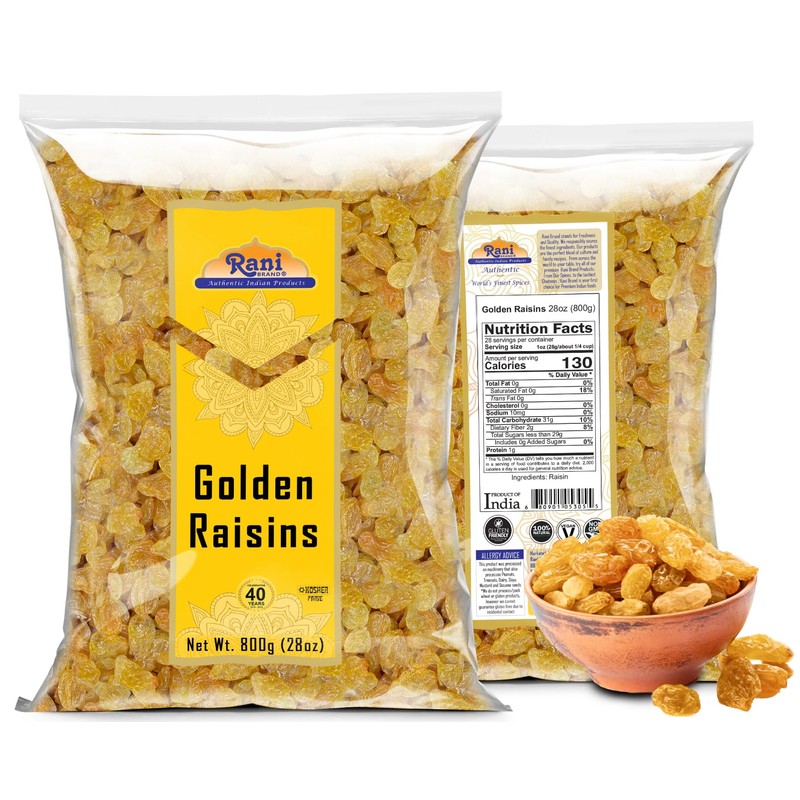 Rani Golden Raisins 28oz (800g) ~ All Natural | Gluten