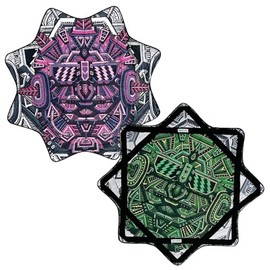 Mougee - Air Flow Star Artist Series - A Lighter Version of The Classic - Fun & Challenging Flow Toy (Nugatron - Two Sided - Chris Dyer Collection)