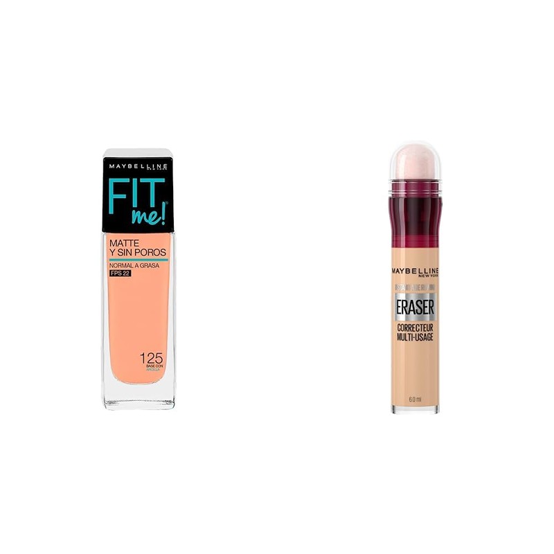 Maybelline Base de Maquillaje Fit Me Matte, 125 Nude Beige