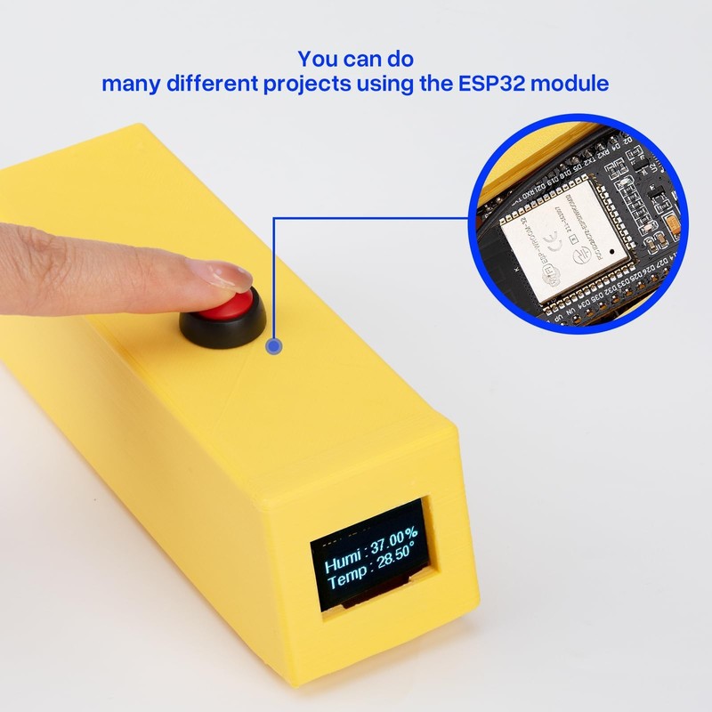 ELEGOO ESP32 2pcs ESP-WROOM-32 Development Board, USB Tyce-C, 2.4GHz Dual