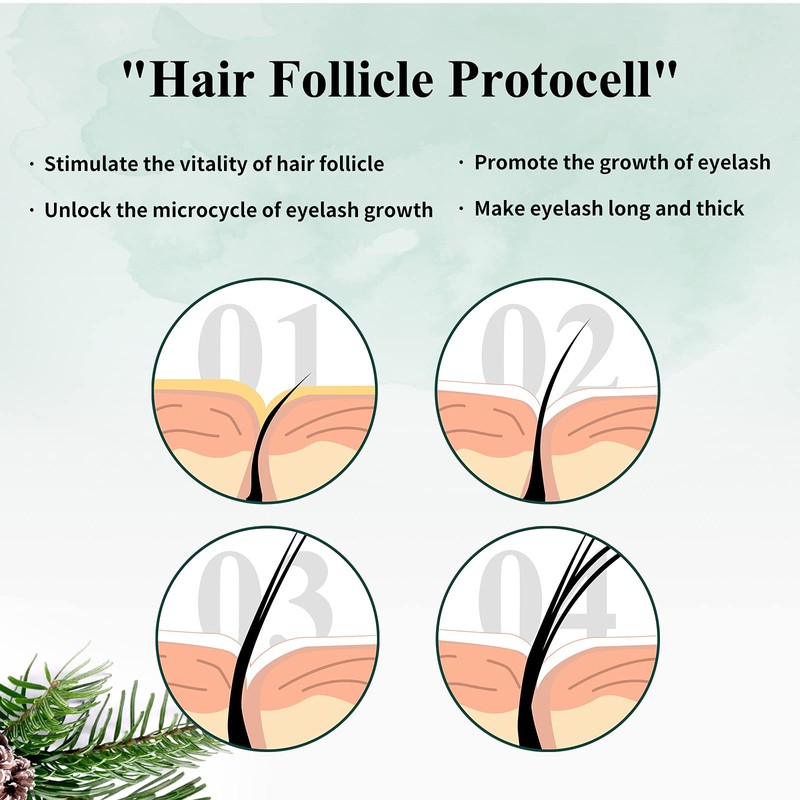 BREYLEE Eyelash Growth Serum, Eyelash Serum for Eyelash Growth Lash