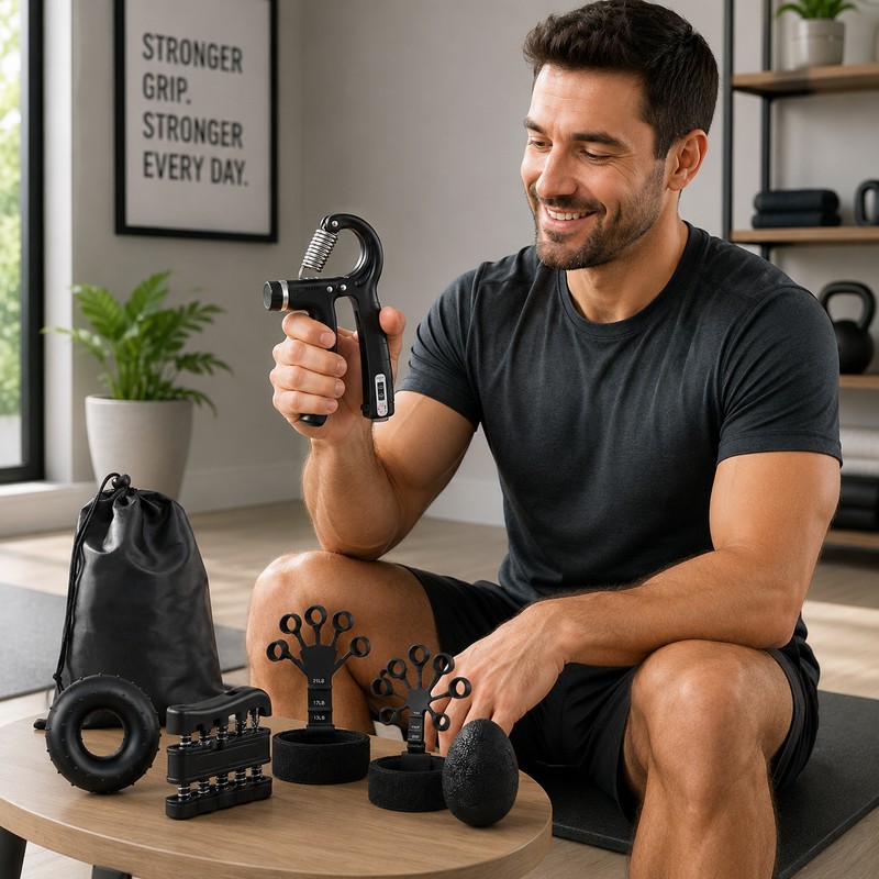 Adjustable Grip Strength Trainer for Hand Workouts – 5–60kg Finger