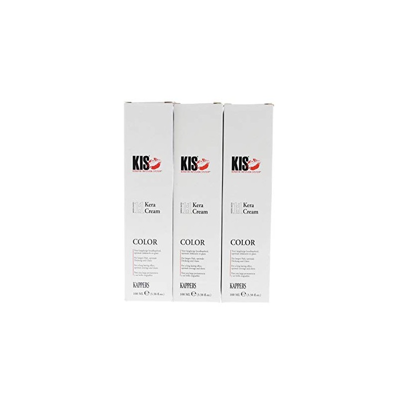 KIS KeraCream Colour Permanent Hair Colour Cream, 100 ml, Red,