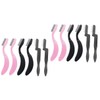FOMIYES 2sets Eyebrow Comb Brush Stainless Steel Lash Comb Folding