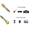 Multibao Headphone Jack Adapter, 3.5mm Female Plug to 6.5mm Male