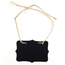 Allydrew Double Sided Mini Chalkboard for Wedding, Gift Tags, Party Favors, Storage Labelling Tags (Set of 10) - Rectangle