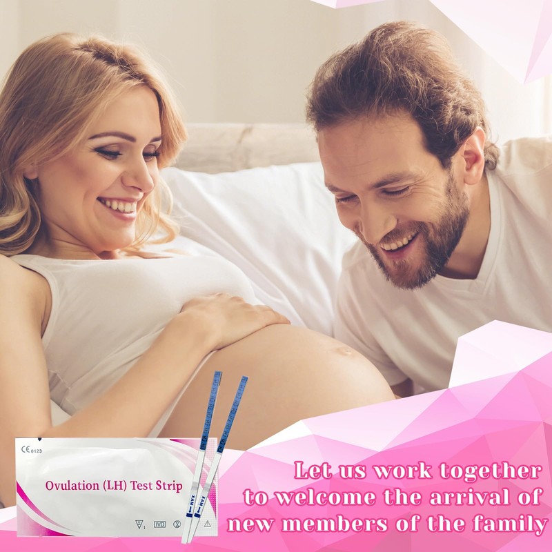 50 Pieces Ovulation Test Strips, Sensitive Fertility Predictor Testing Sticks,