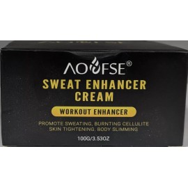 Aofse Sweat Enhancer Cream Workout Enhancer, 3.53 oz. - EXP: 12/26