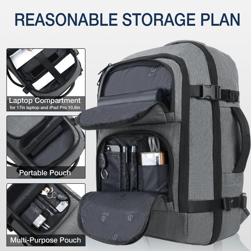 Dinictis Travel Backpack Carry on Flight Approved, Backpack Suitcase for