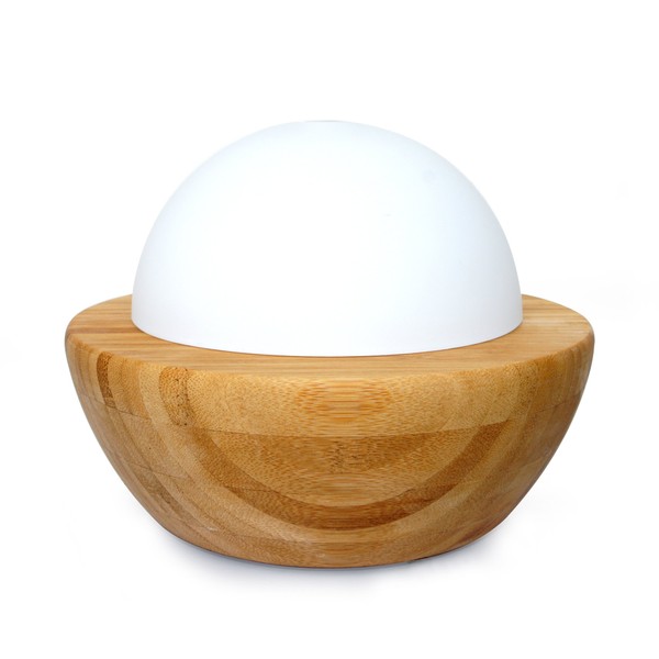 SPT Ultrasonic Aroma Diffuser/Humidifier with Bamboo Base (Sphere), Multi