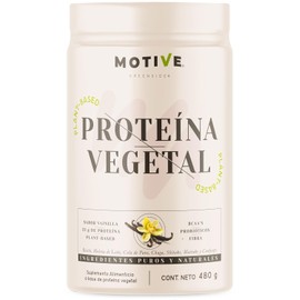 greenside - Motive - Proteína Vegetal con Hongos Adaptógenos 480 gr - Sabor Vainilla - 22gr Por Porción - Probióticos +Fibra - Top Quality