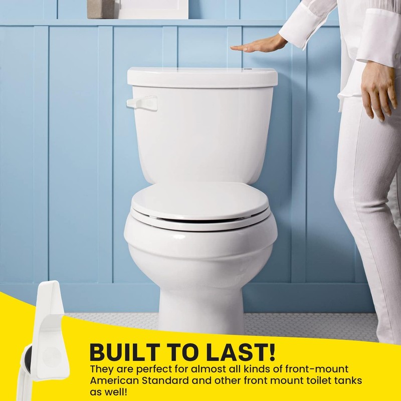 Qualihome Toilet Tank Flush Lever Replacement for American Standard (White,