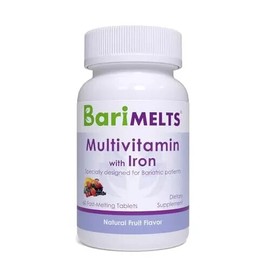 BariMelts Bariatric Multivitamin with Iron - 1 Month Supply 60 Fast-Dissolvin