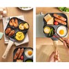 Egg Frying Pan Heat Sensitive Silicone Aluminium Pancake Frying Pan