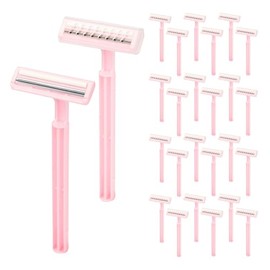 30PSC - Maquinillas de afeitar desechables para mujer, 2 cuchillas, piel sensible, línea de bikini para baño, hotel, viajes diarios