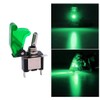 QitinDasen 3pcs 20A / 12VDC Car Toggle Switch with Green