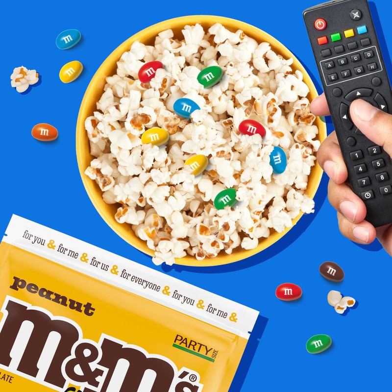 M&M'S Peanut Milk Chocolate Candy, Chocolate Candy Bulk, Party Size