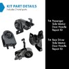 TRQ TRQ Engine & Transmission Mount Kit Compatible with 1999-2003