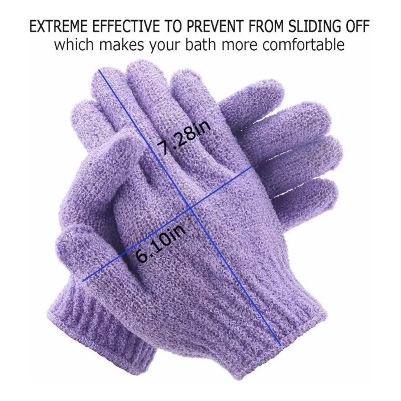 SM 3 Pares Guante Exfoliante Spa Baño Ducha