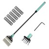 UPETTOOLS Aquarium Algae Scraper Cleaner with 5 Stainless Steel Blades