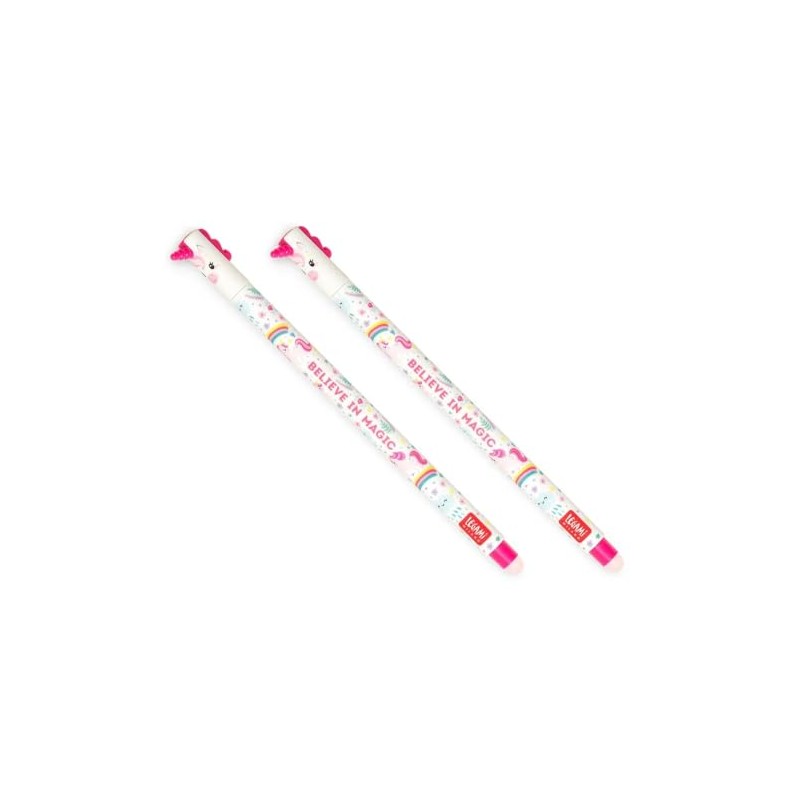 LEGAMI Erasable Gel Pen - Unicorn, Thermosensitive Ink, 0.7 mm