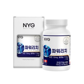 뉴일리 NYG Newilly Power Rich Zinc Selenium 60 Capsules / NYG뉴일리 파워리치 아연 셀레늄 60캡슐