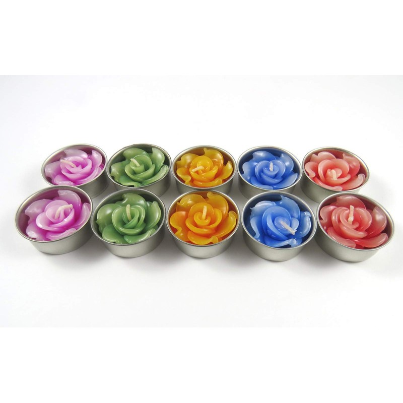 10 Scented Rose Tea Lights & Tea Light Refills