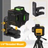 Mountlaser Laser Level 360 Self Leveling,3x360° Cross Line Laser for