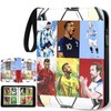 FOTSOCCBAS Football Cards Scrapbook with Zip and 50 Removable Pages