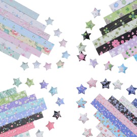 URROMA 2080Pcs Multicolor Origami Paper 6 x 6 Inches Smooth Rectangular Star Paper Strips for DIY Crafting, School Teaching