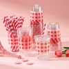 Singhoow 50 Set 16 oz Red U-gingham Gingham Cups Plastic