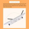 Measuring Rolling Ruler 30cm Various Formulas Horizontal Vertical Parallel Lines
