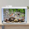 AWERT Vinyl 36x18 inches Stone Brick Wall Aquarium Background Rock