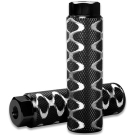 ZONSUSE 2 x Universal Bike Pegs, Non-Slip Bicycle Peg for Mountain Bikes, Aluminium Alloy Bike Foot Pegs, Kids, Adults, BMX Foot Pedal/Peg Made of Aluminium Alloy, Non-Slip (Black B)