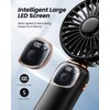 ColdSky - Ventilador portátil de mano, 4000 mAh, funciona con